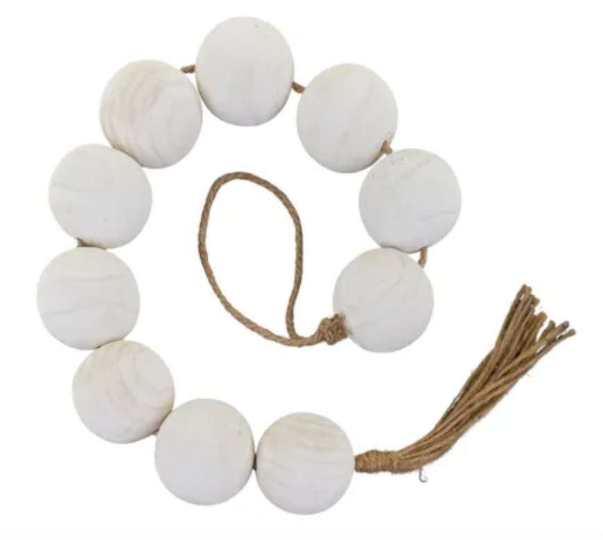 Avoca Wood Ball Chain 8x126cm