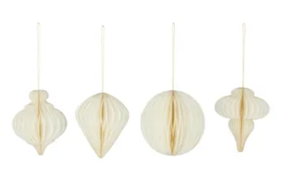 S/4 Hanging Paper Decoration 12x12cm