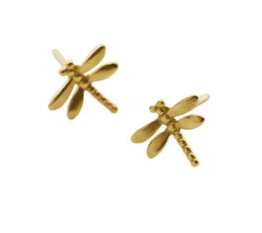 DRAGON FLY STUDS - GOLD