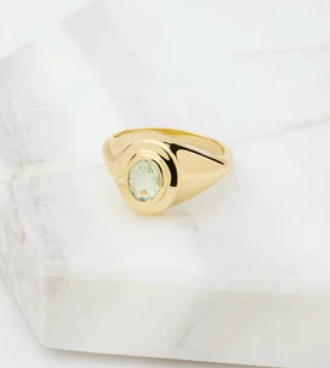 ALEX RING - GREEN AMETHYST