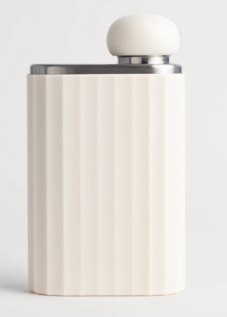 RIBBED SILICONE SLEEVE - BONE