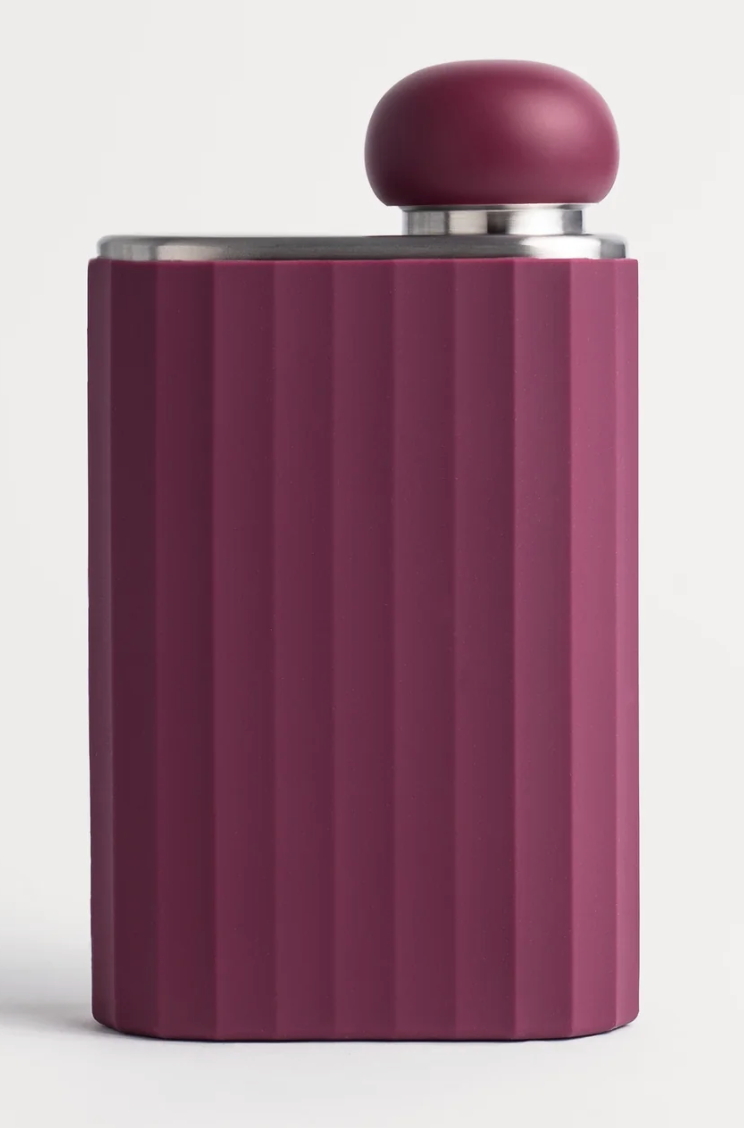 RIBBED SILICONE SLEEVE - BURGUNDY