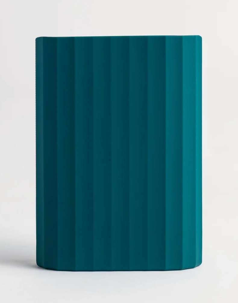 RIBBED SILICONE SLEEVE -TEAL