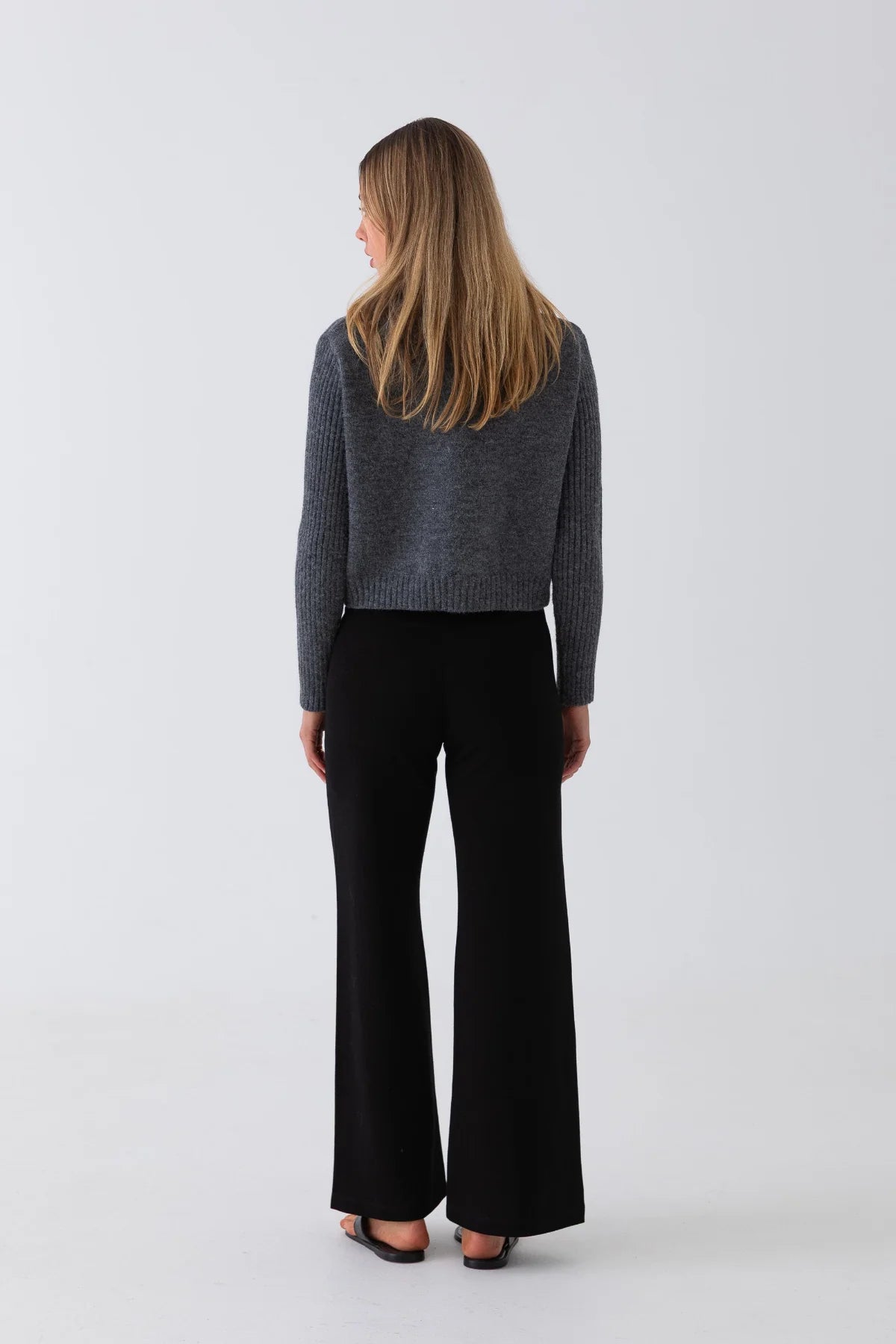 LANE JERSEY PANTS - BLACK