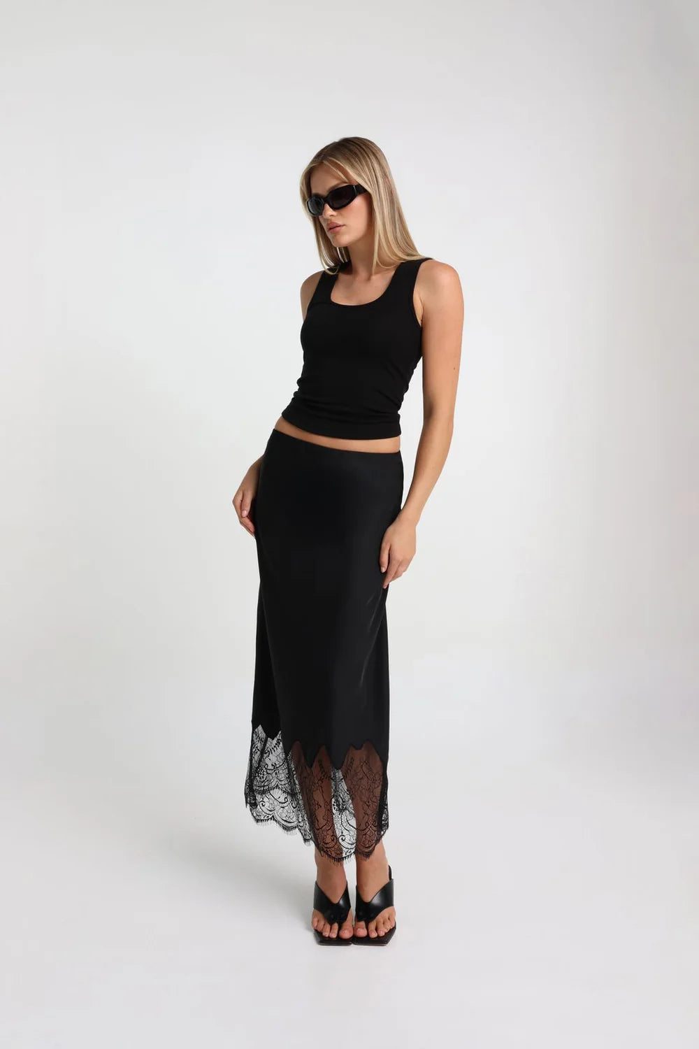 LUELLA MAXI SKIRT - BLACK