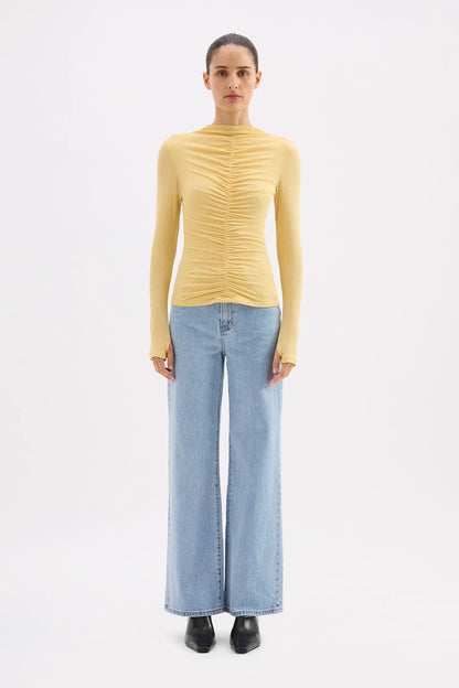 MARTI MESH TOP - BUTTER