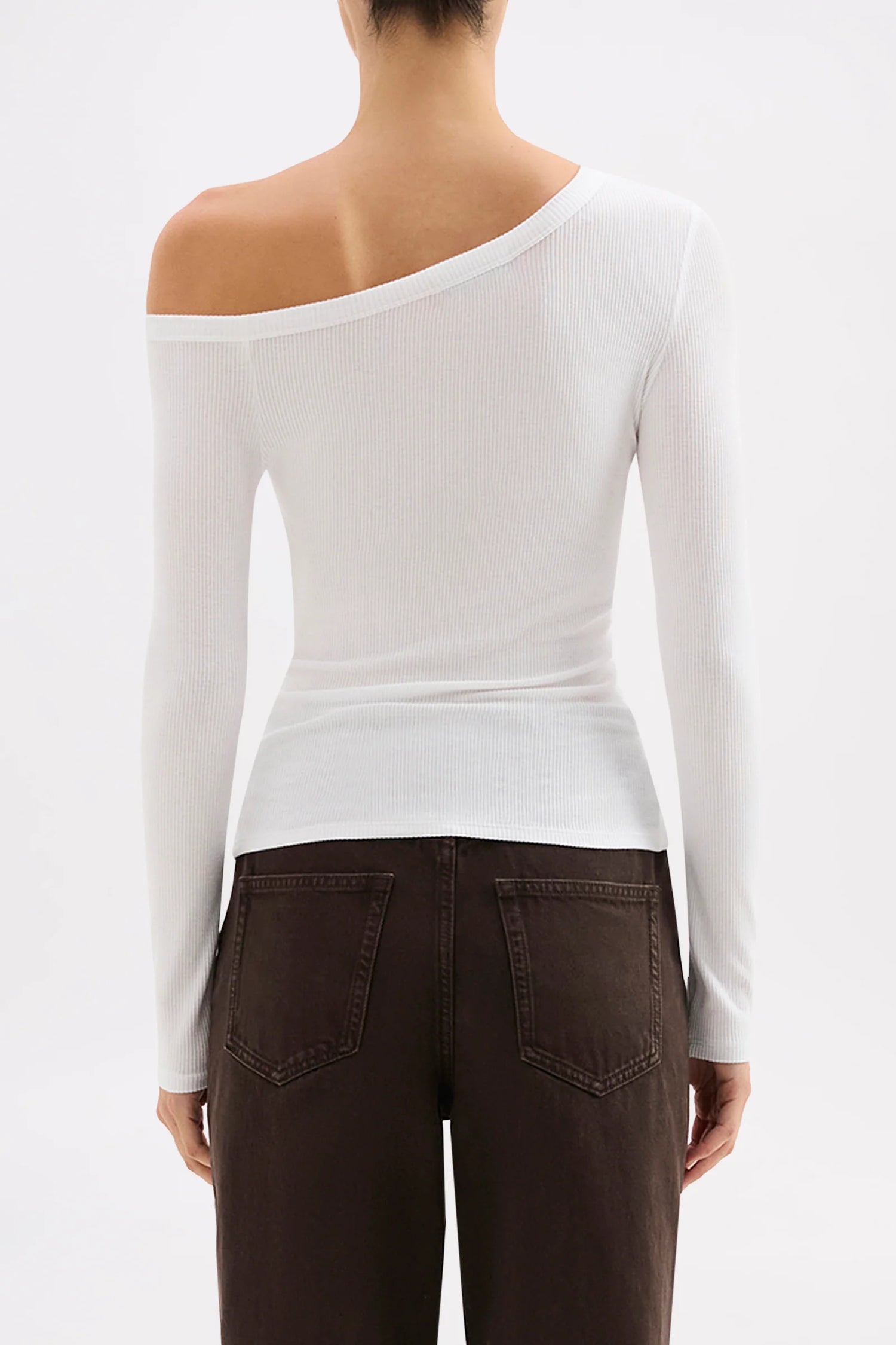 ABEL L/S TOP - WHITE