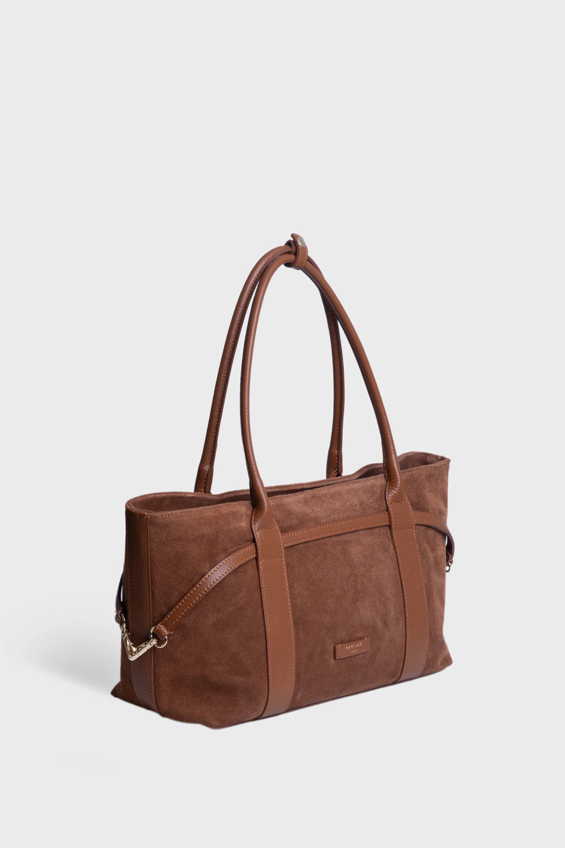 CAMILLA SUEDE TOTE - COGNAC
